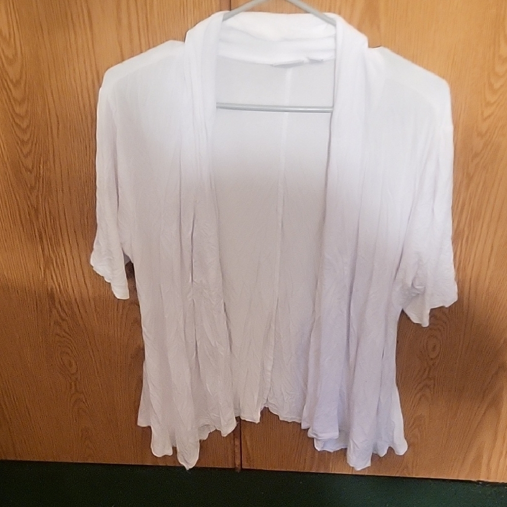 Kim Rogers Classic White Cardigan